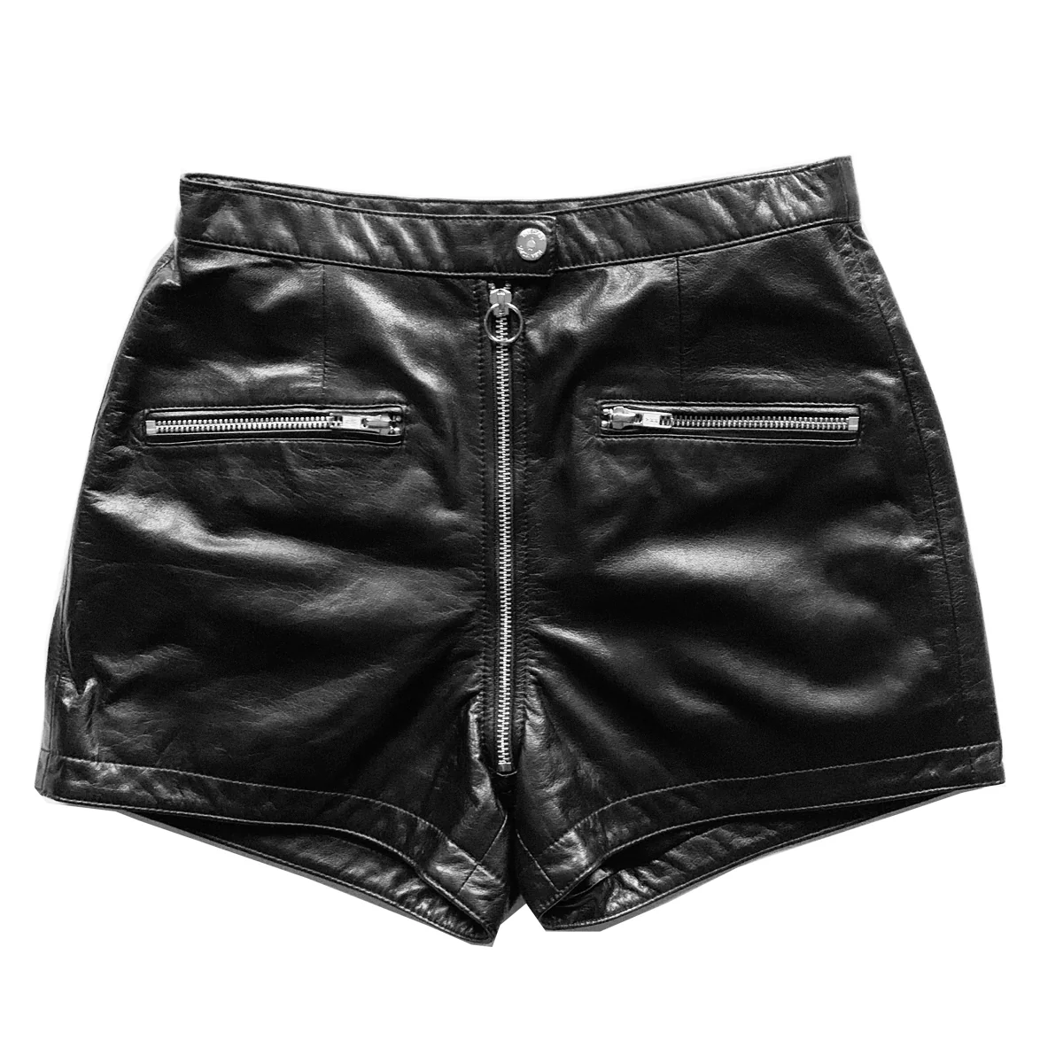 WOMENS LEATHER SHORTS
